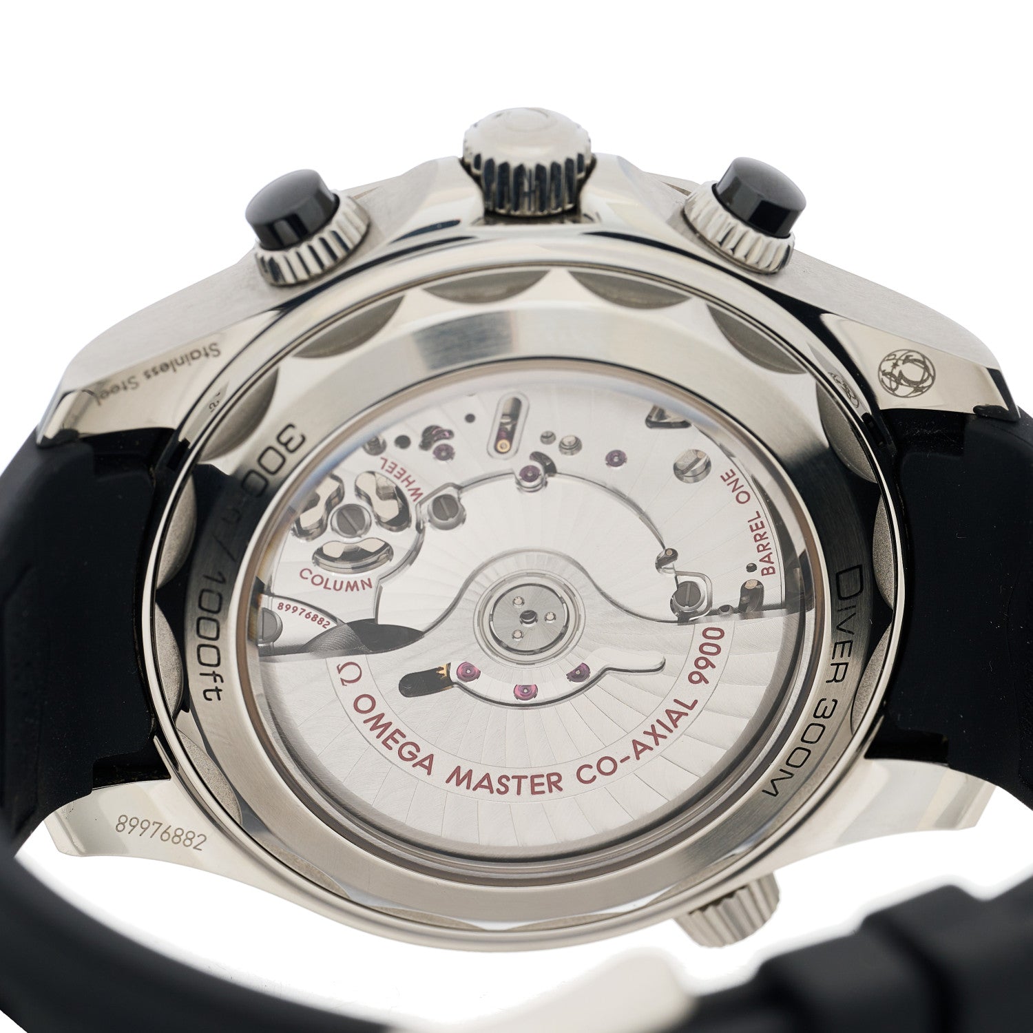 Omega Stainless Steel Rubber 44mm Seamaster Diver 300M Co-Axial Master Chronometer Automatic Watch Black 210.32.44.51.01.001 4 of 4