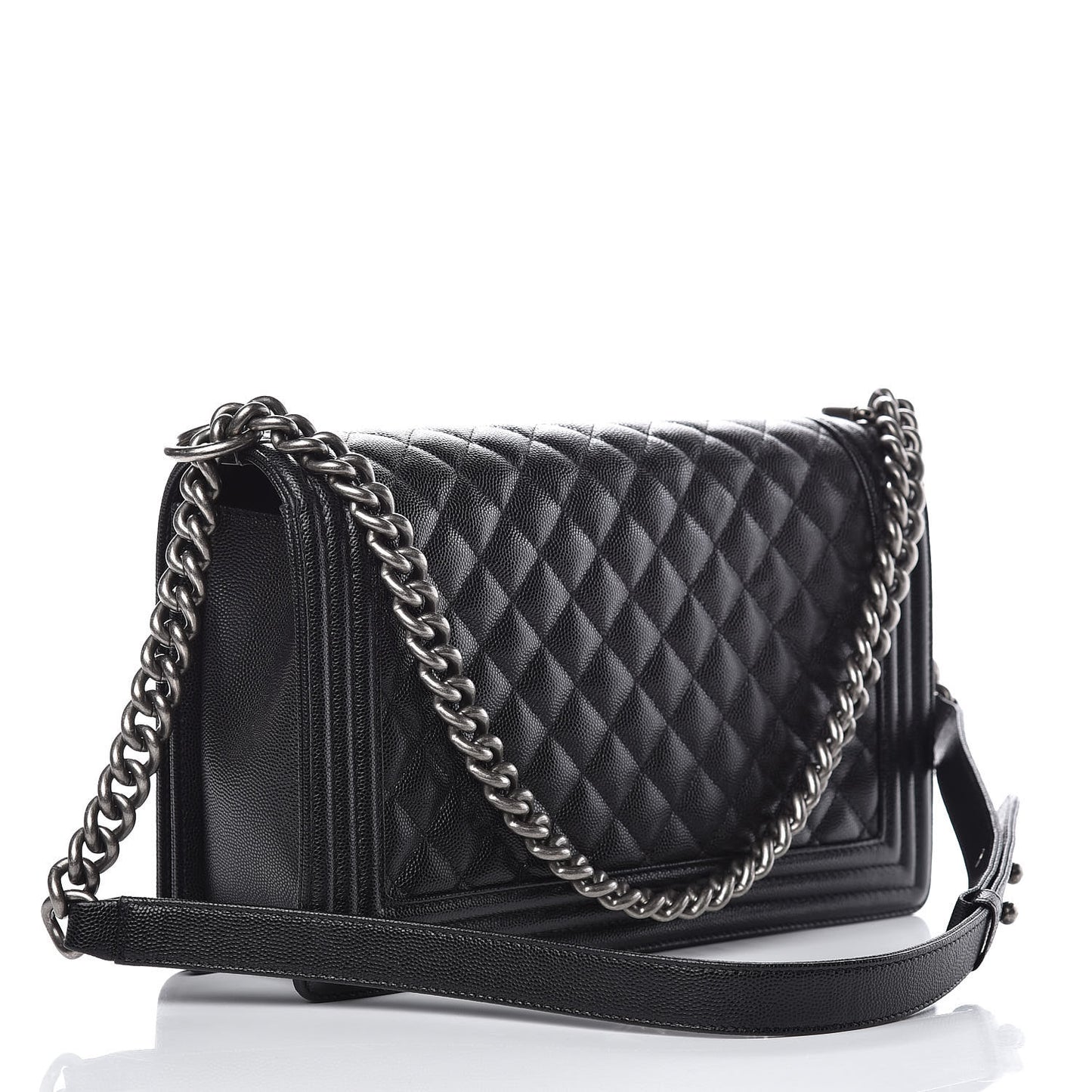 Caviar Quilted New Medium Boy Flap Black