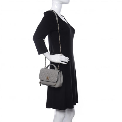 Chanel Caviar Quilted Small Business Affinity Flap Grey 2 of 10