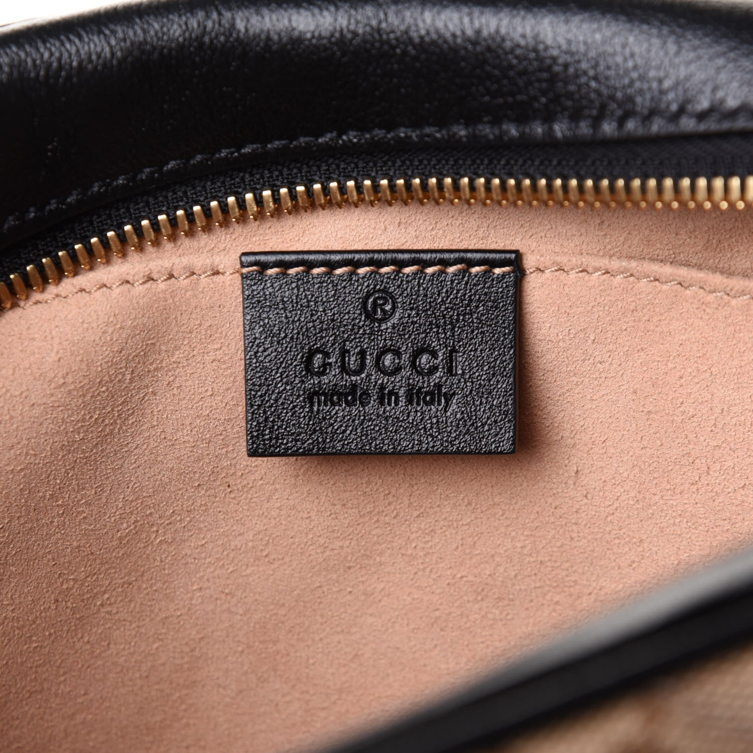 Gucci Monogram Matelasse Diagonal Small GG Marmont Chain Shoulder Bag Beige Black 6 of 11