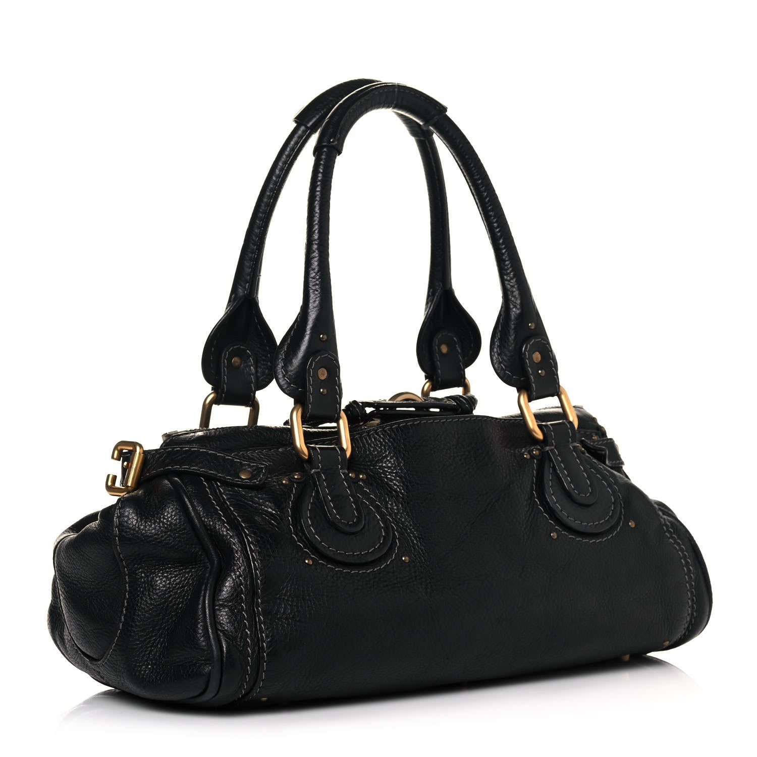 Chloe Calfskin Paddington Satchel Black 2 of 11