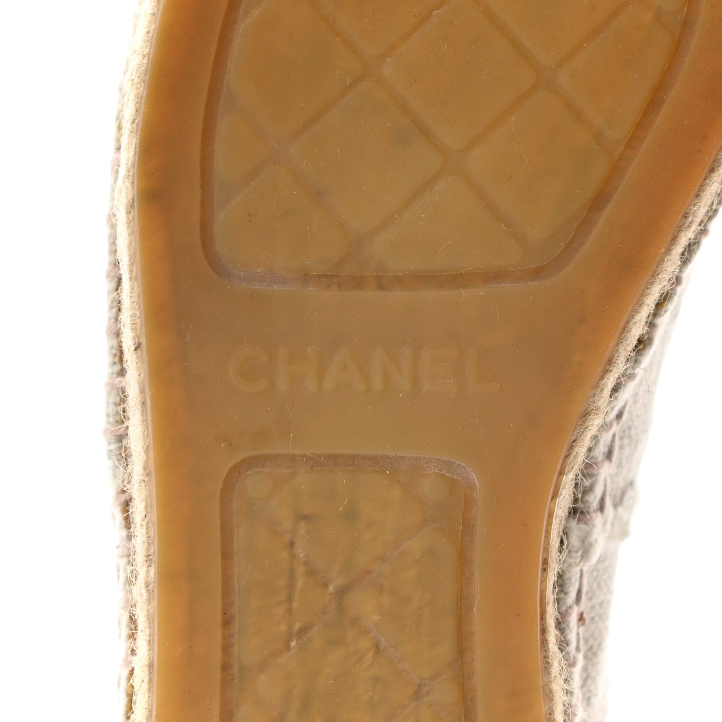 Linen CC Espadrilles 37 Beige Black