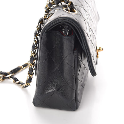 Chanel Lambskin Quilted Small Double Flap Black 13 of 16