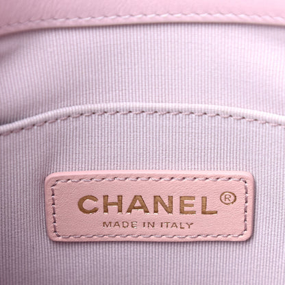 Chanel Calfskin Quilted Pearl Small About Pearls Hobo Bag Light Pink 6 of 9