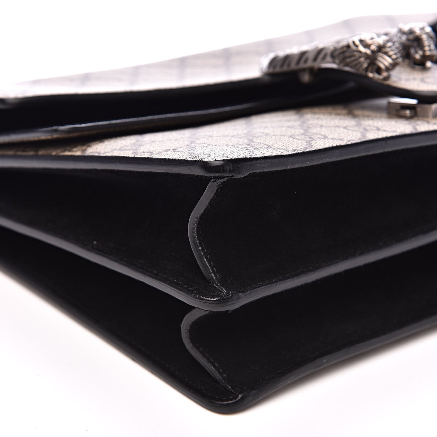 GG Supreme Monogram Medium Dionysus Shoulder Bag Black