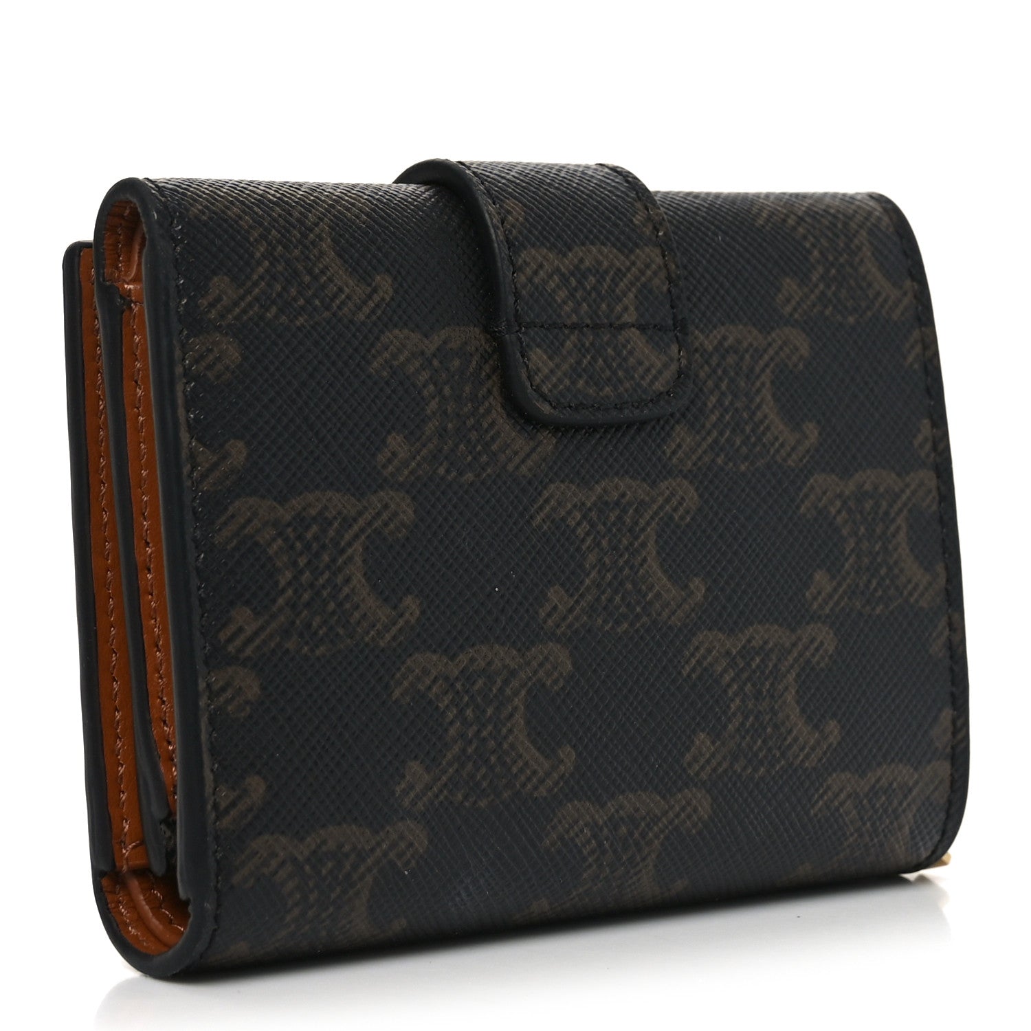 Celine Triomphe Canvas Fine Strap Wallet Nino Tan 3 of 7