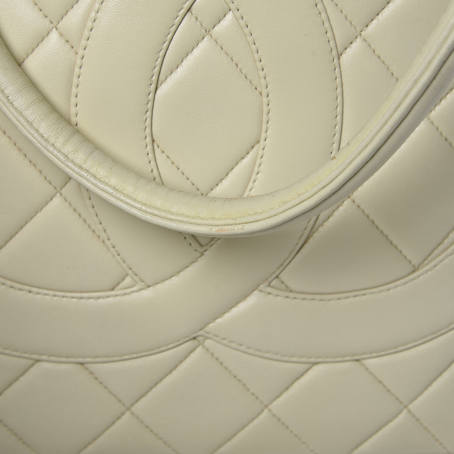 Chanel Lambskin Quilted Medallion Tote Light Beige 8 of 13