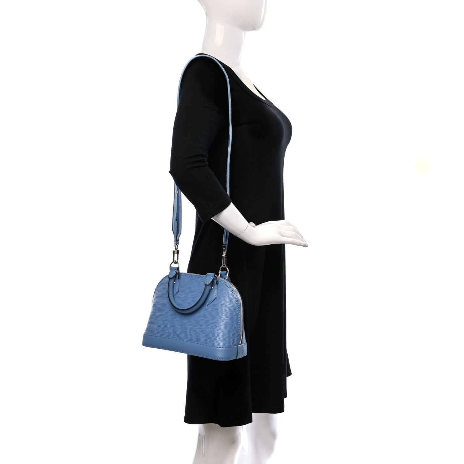 Louis Vuitton Epi Jacquard Alma BB Bleuet 2 of 7
