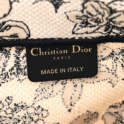 Christian Dior Canvas Embroidered Large Book Tote Latte 6 of 11