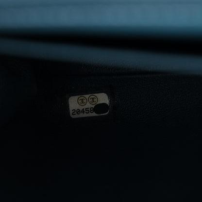 Chanel Caviar Quilted Clutch With Chain Flap Blue 8 of 8