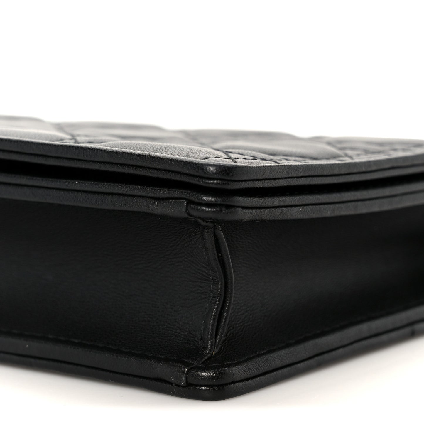 Lambskin Cannage Lady Dior Pouch Black