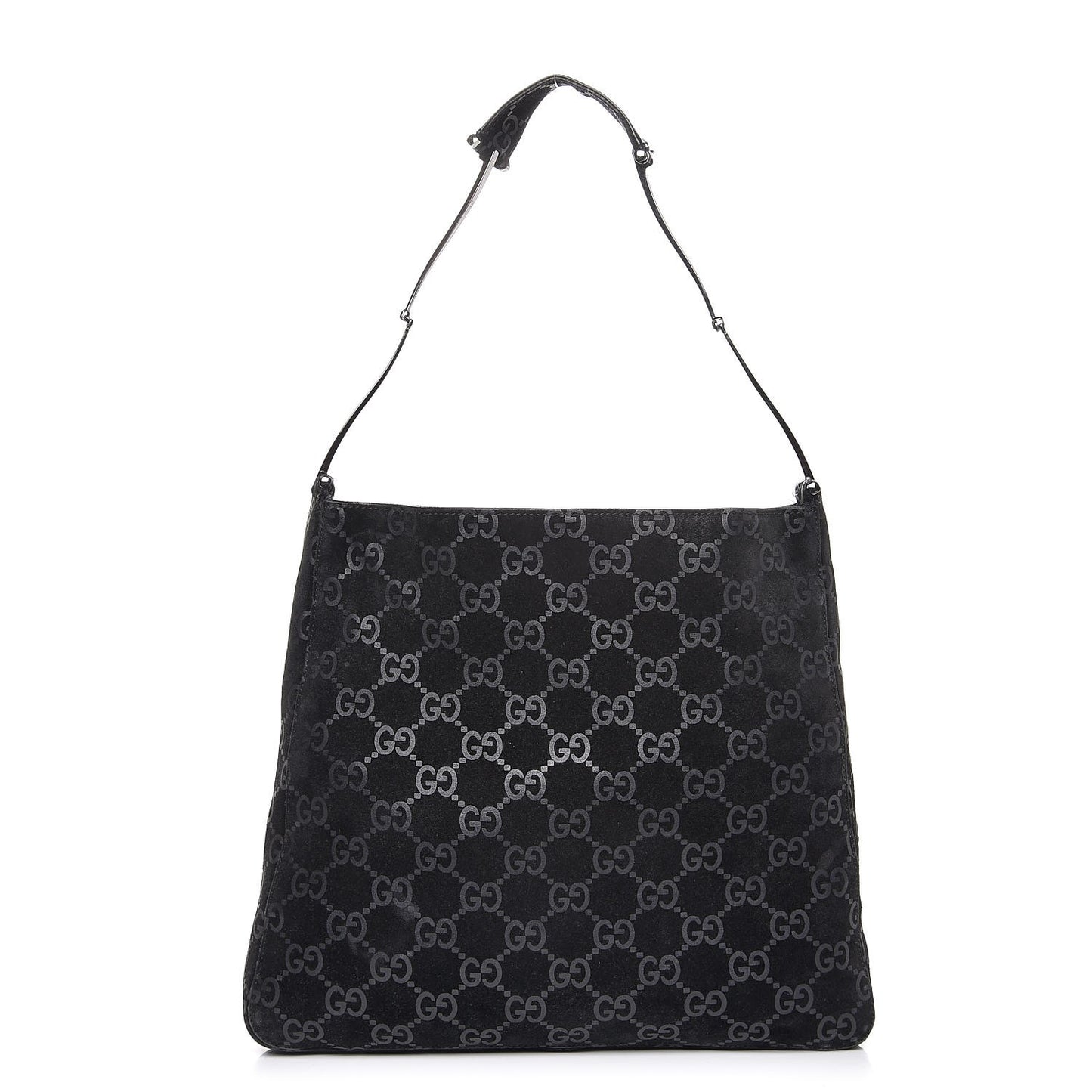 Suede Guccissima Hobo Black