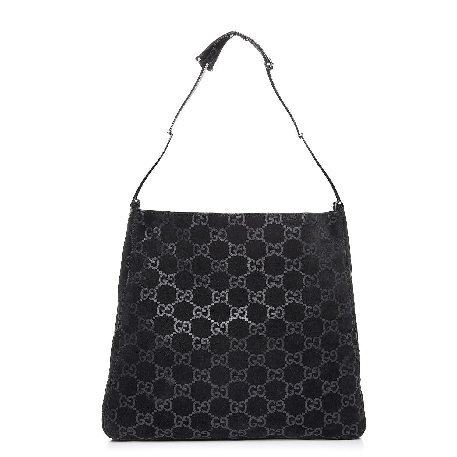Gucci Suede Guccissima Hobo Black 1 of 11