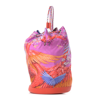 Hermes Silk Swift Flamingo Party Soie Cool Capucine 1 of 10