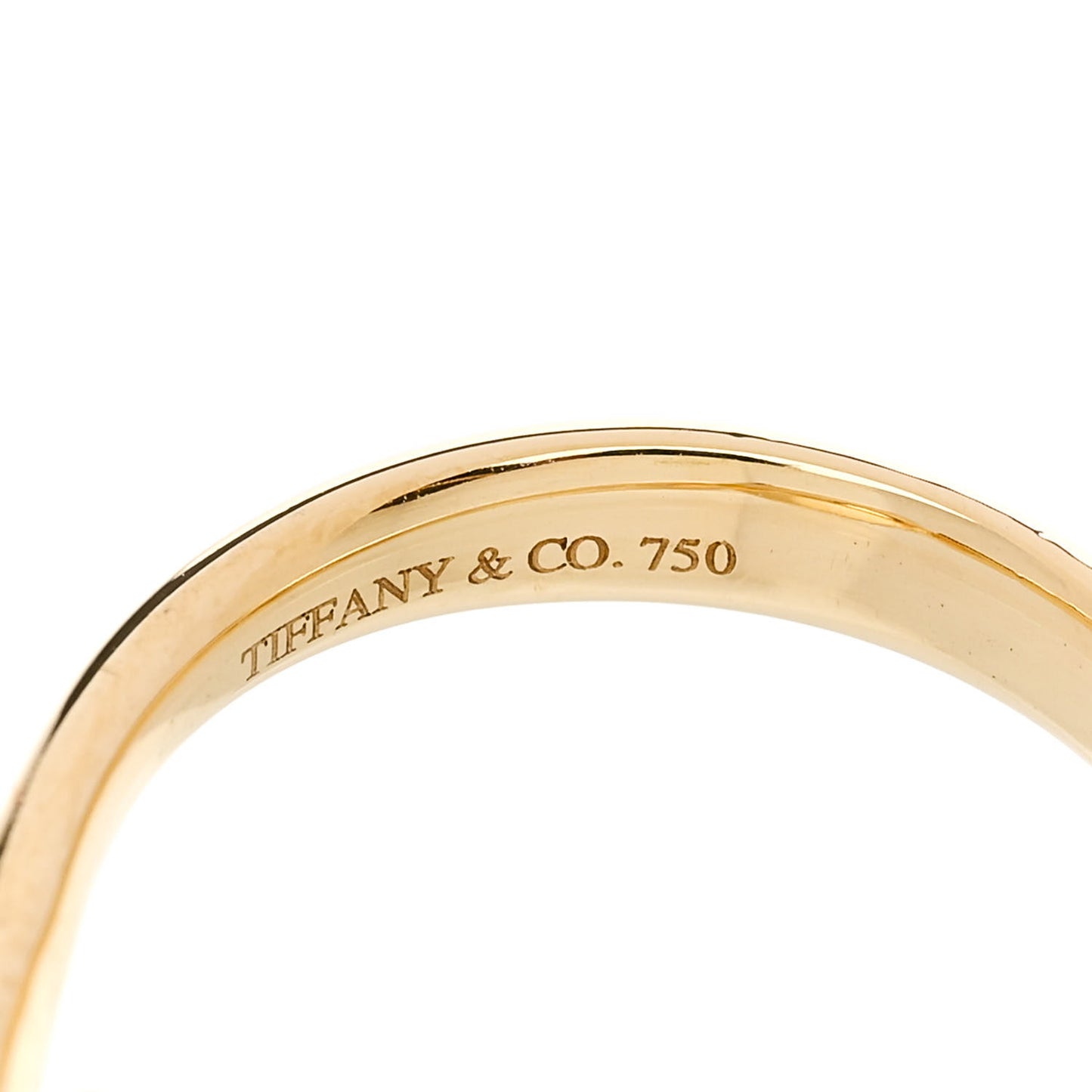 18K Yellow Gold Mini Elsa Peretti Bean Ring 51 5.75