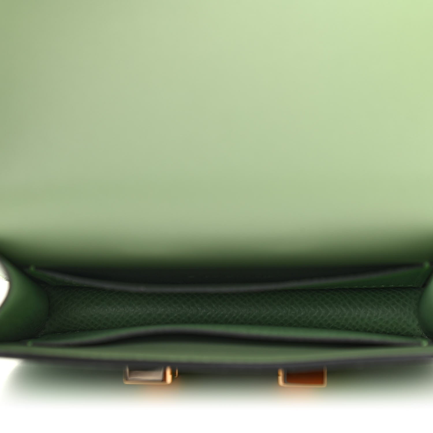 Hermes Epsom Constance Slim Wallet Vert Criquet 6 of 9