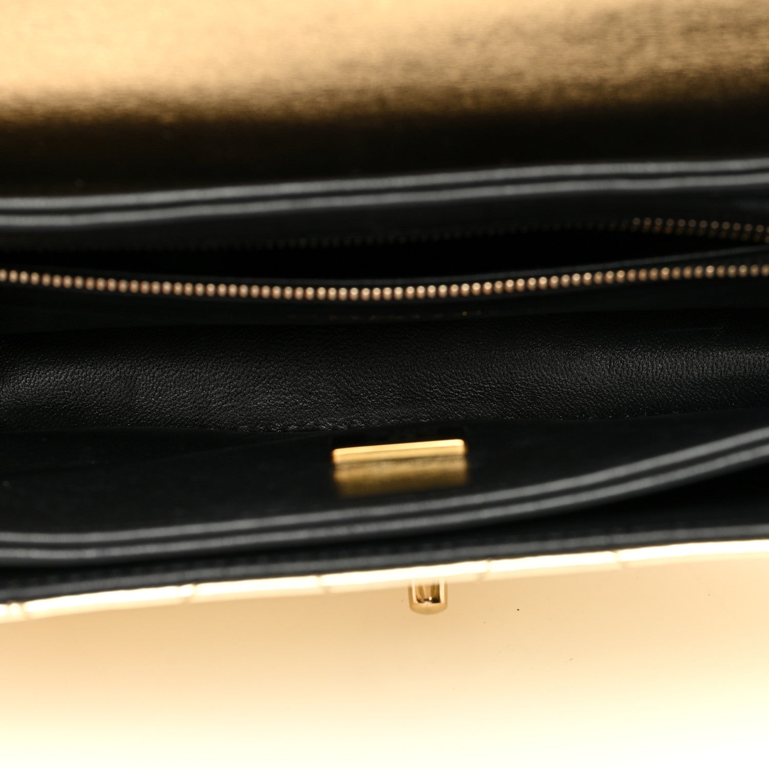 Chanel Hammered Metallic Calfskin Quilted Flap Gold 5 of 14