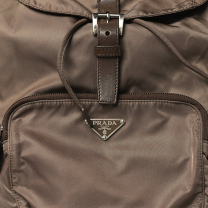 Prada Nylon Vela Medium Cinch Backpack Antilope 7 of 9