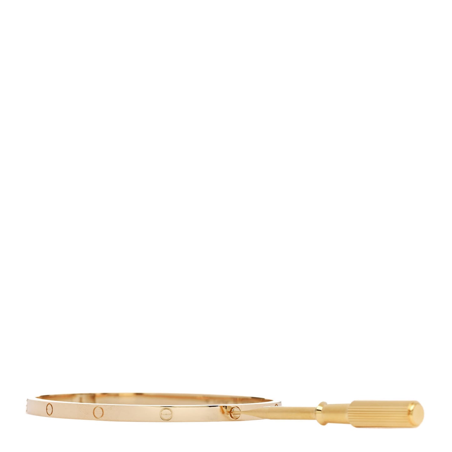 18K Yellow Gold Small LOVE Bracelet 19