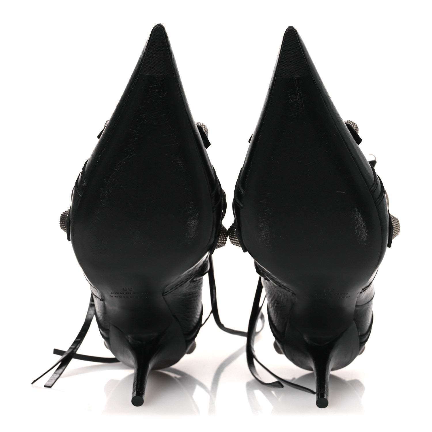 Balenciaga Agneau Arena Cagole 90mm Ankle Boots 38 Black 7 of 11