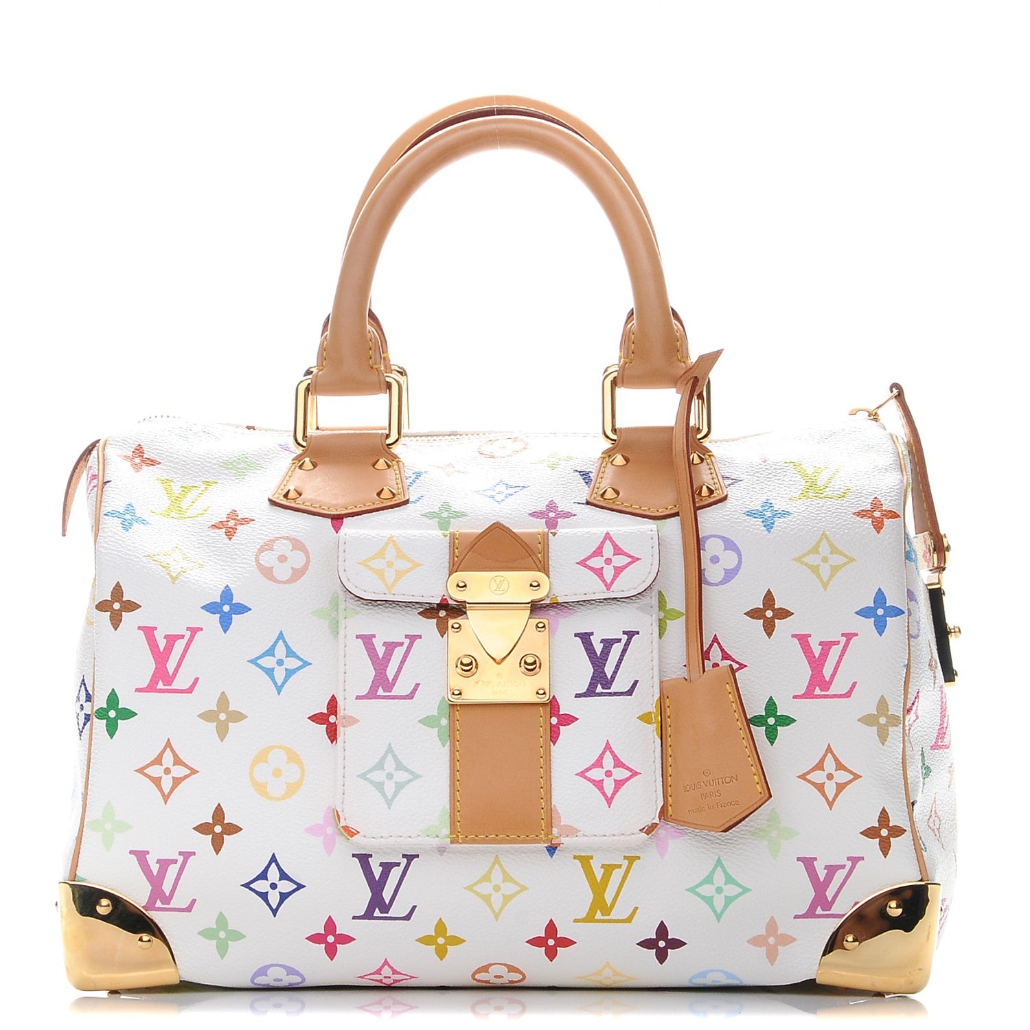 Louis Vuitton Monogram Multicolor Speedy 30 White 1 of 8