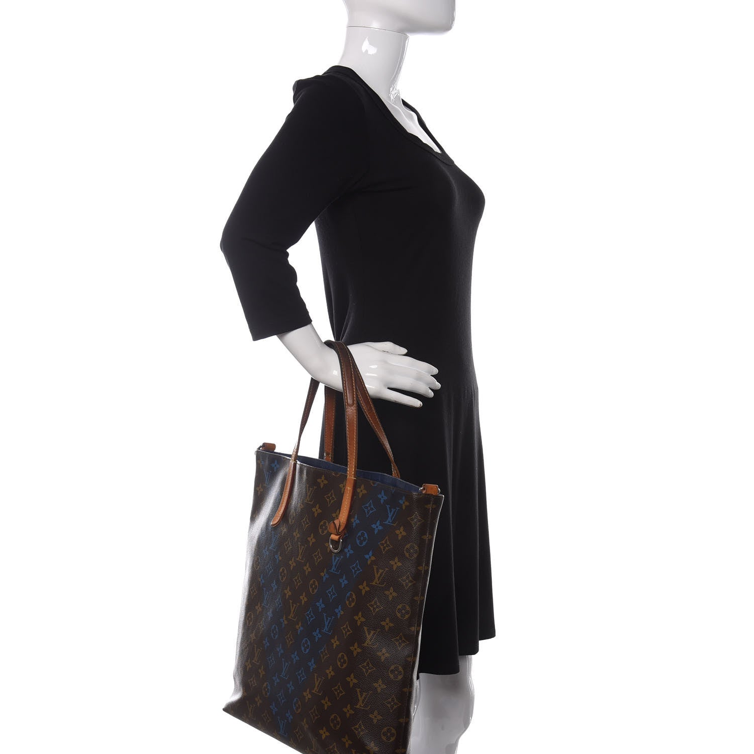 Louis Vuitton Monogram V Cabas Jour Blue 2 of 20