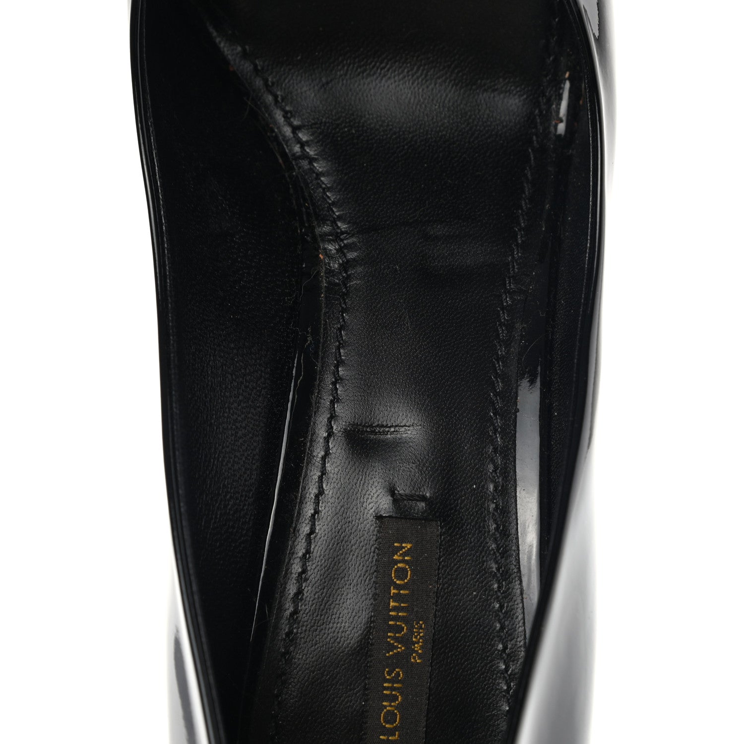 Louis Vuitton Patent Oh Really Peep Toe Pumps 40 Black 11 of 12