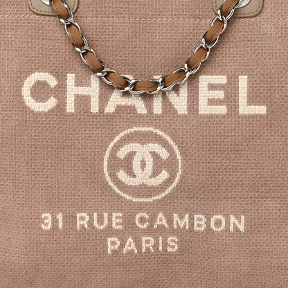 Chanel Canvas Medium Deauville Tote Ecru 7 of 9