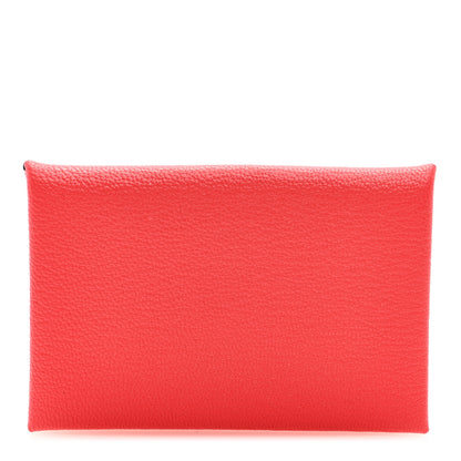 Hermes Chevre Mysore Calvi Card Case Rose Jaipur 1 of 7