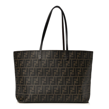 Fendi Zucca Spalmati Medium Roll Tote Tobacco Moro 1 of 11