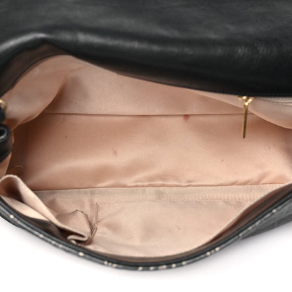 Chanel Metallized Effect Embossed Calfskin Quilted Paris Moscou Moujik Flap Black 5 of 10