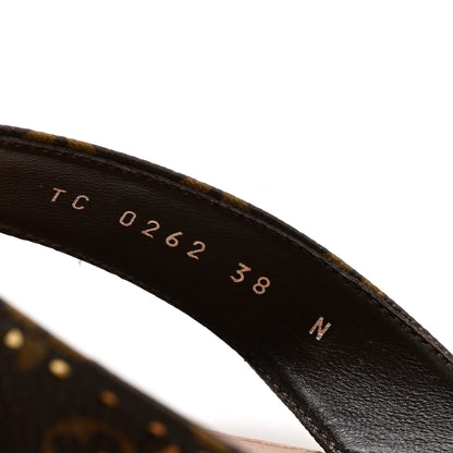 Louis Vuitton Monogram Sunny Flat Thong Sandals 38 Brown 8 of 12