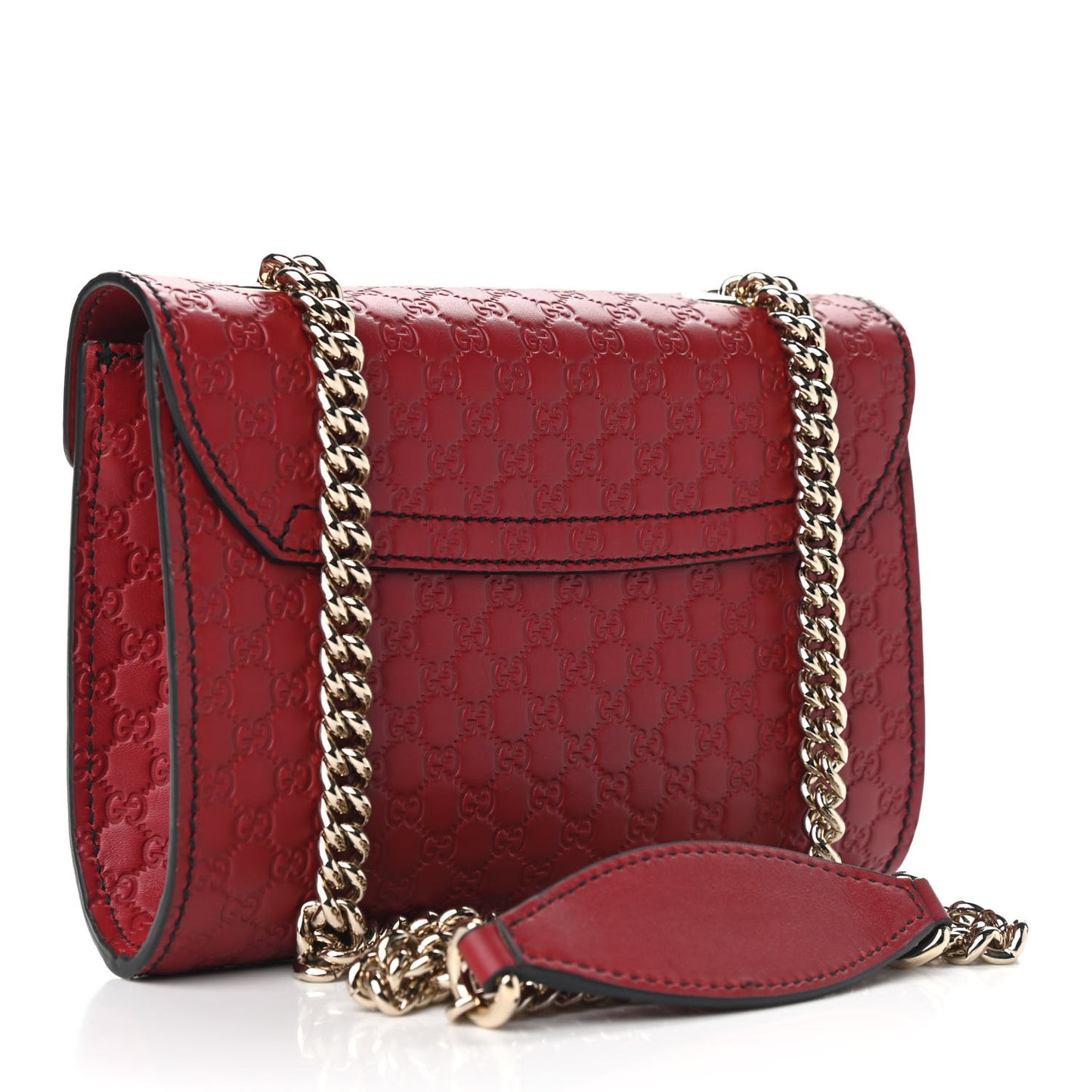Soft Microguccissima Mini Emily Chain Shoulder Bag Rosso