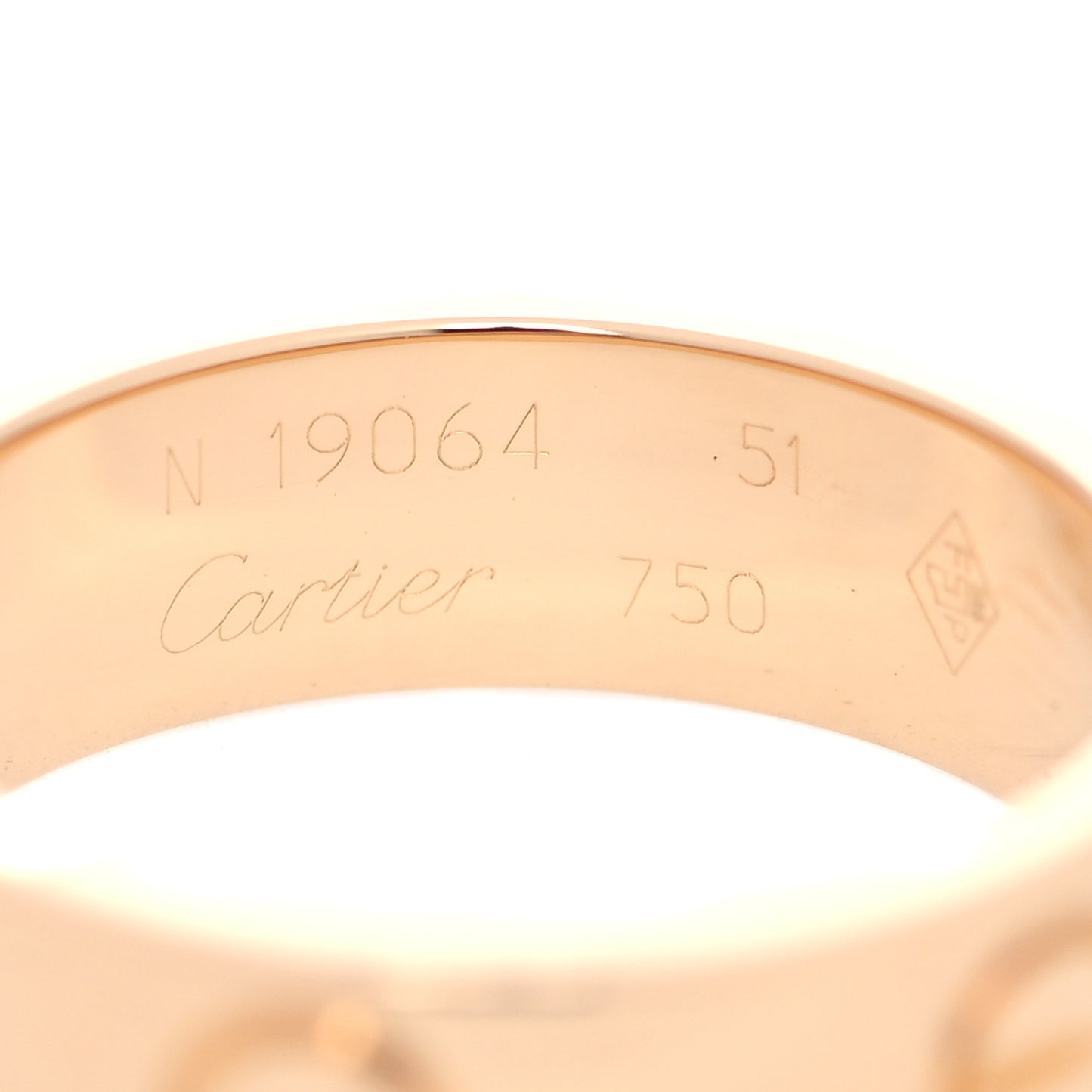 18K Yellow Gold 5.5mm LOVE Ring 51 5.75