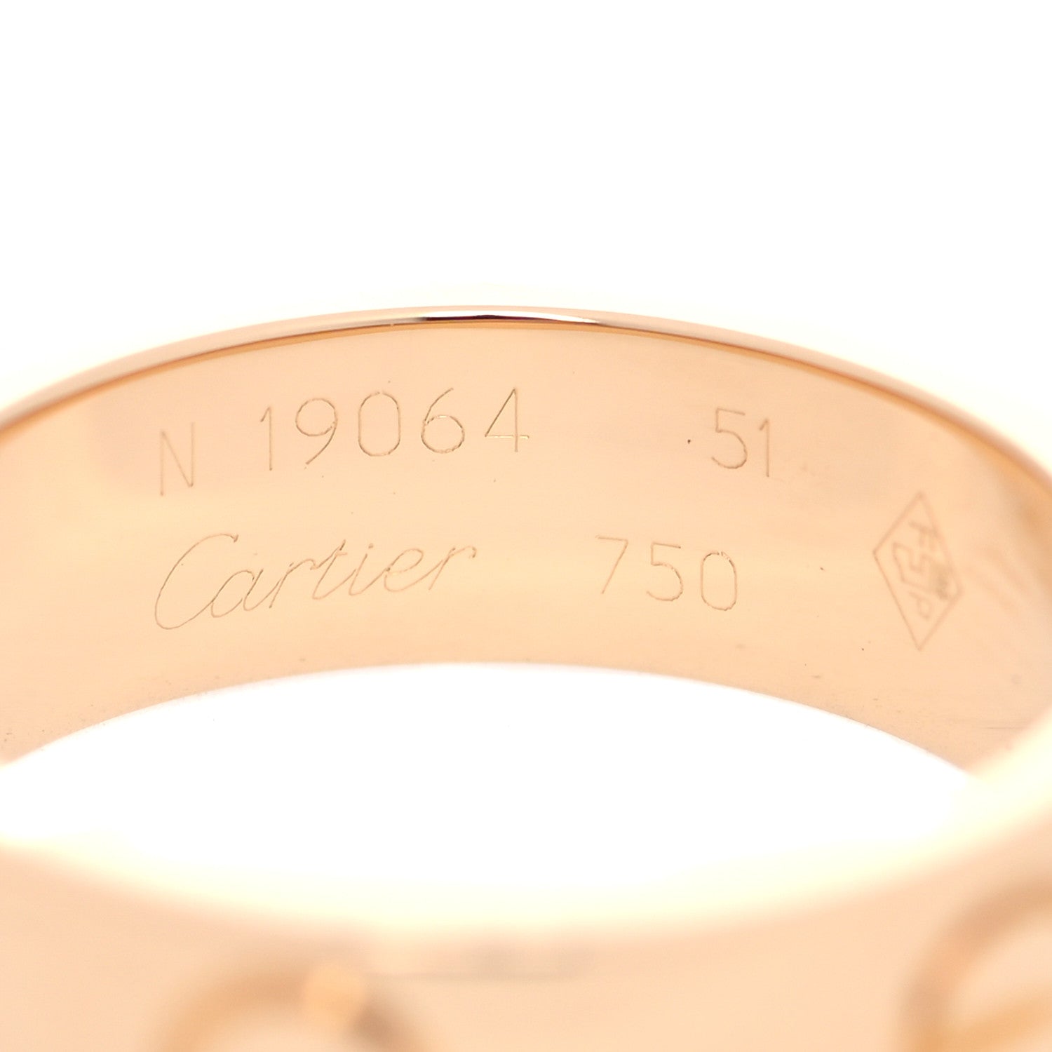 Cartier 18K Yellow Gold 5.5mm LOVE Ring 51 5.75 4 of 5