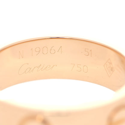 Cartier 18K Yellow Gold 5.5mm LOVE Ring 51 5.75 4 of 5
