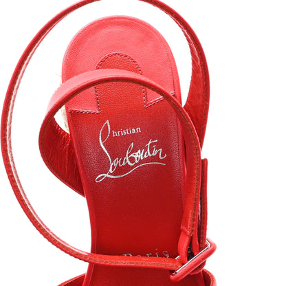 Christian Louboutin Nappa Summer Mariza 85 Espadrille Sandals 36 Ole Natural 8 of 8
