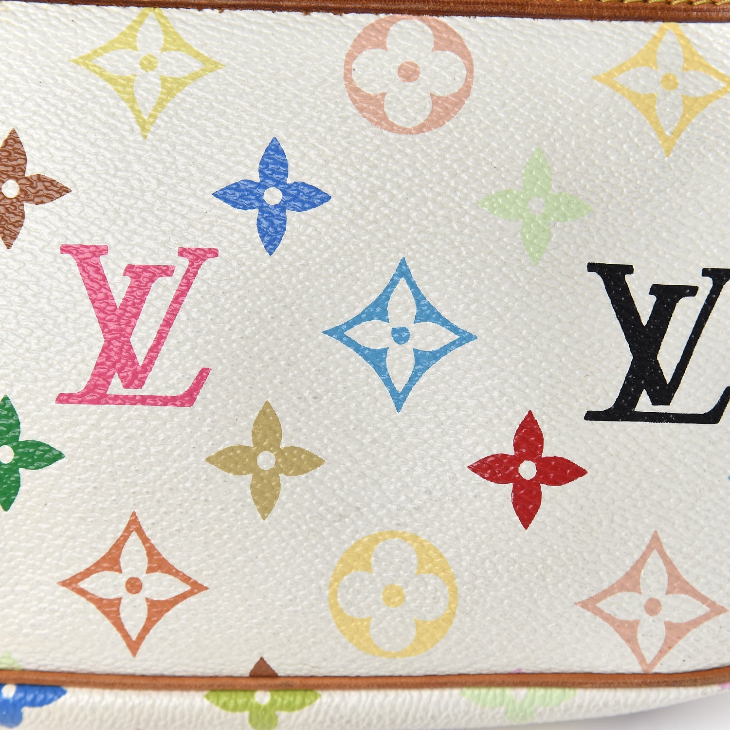 Louis Vuitton Monogram Multicolor Pochette Accessories White 15 of 17