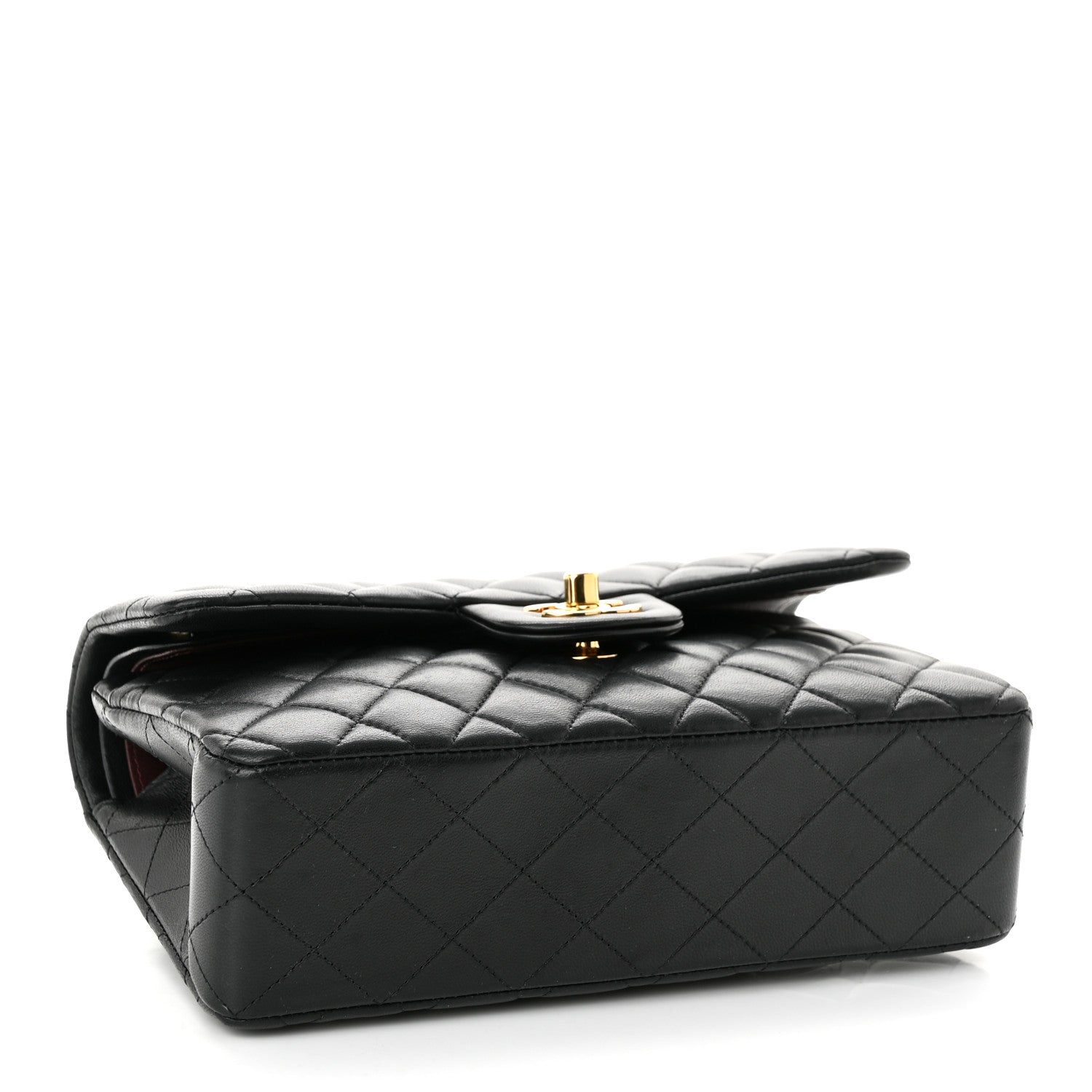 Chanel Lambskin Quilted Small Double Flap Black 4 of 10