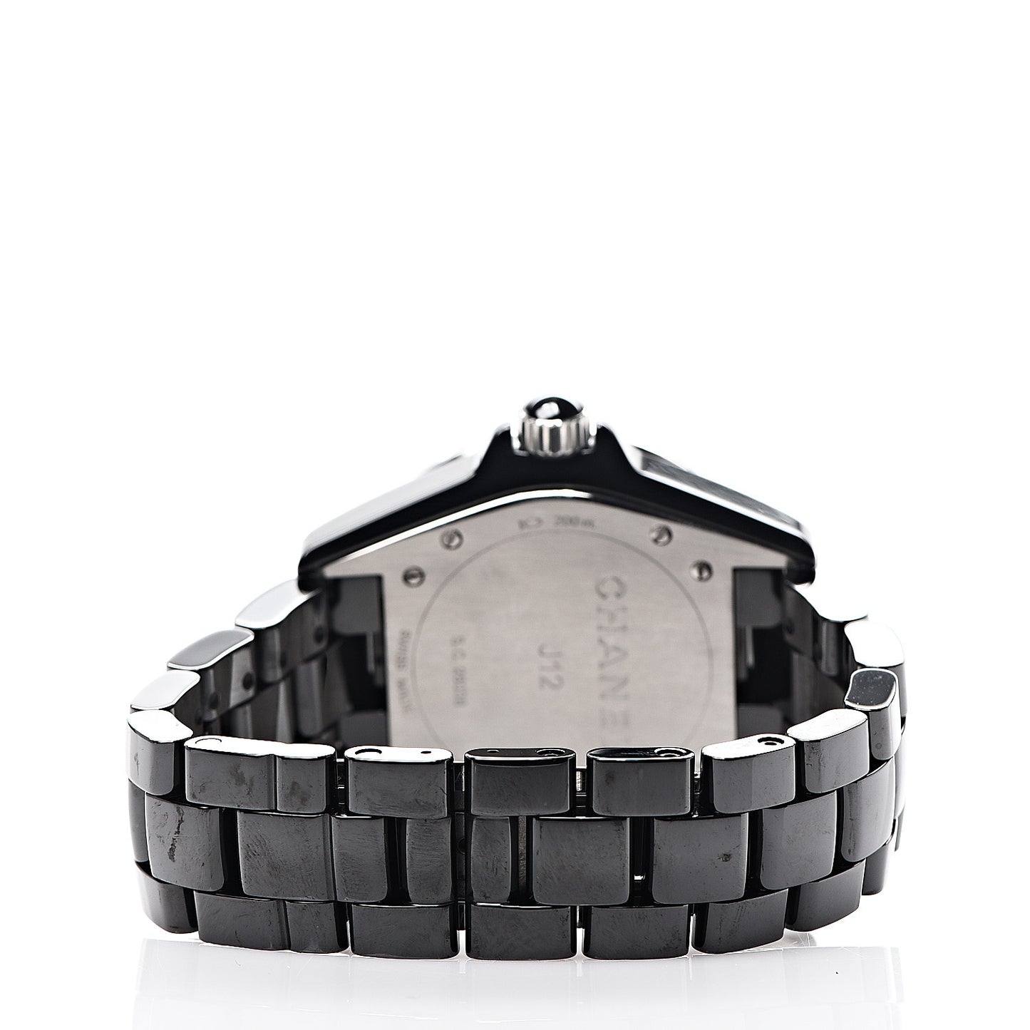 Stainless Steel Ceramic Diamond 38mm J12 Automatic Watch Black