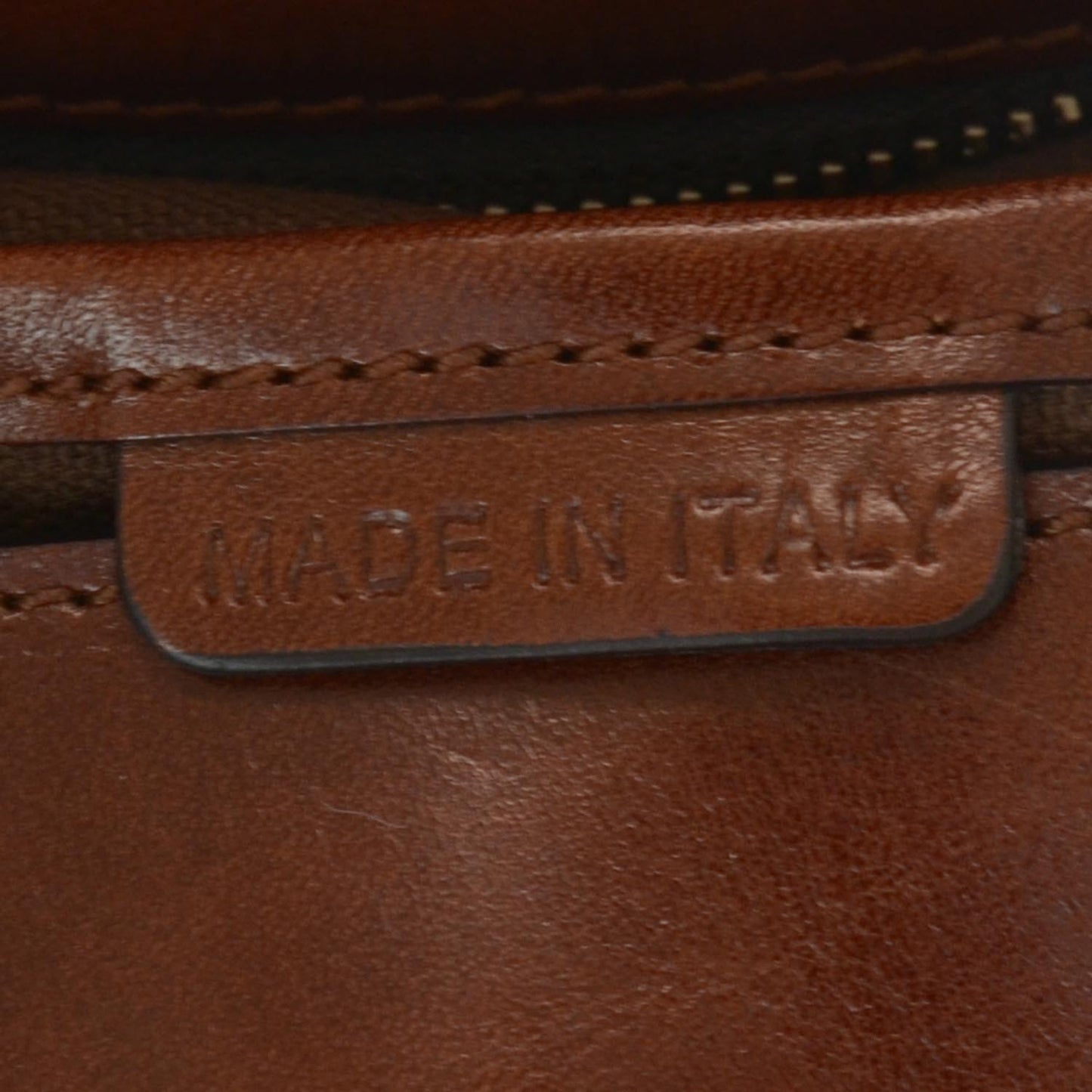 House Check Bridle Calfskin Kent Bag Dark Tan