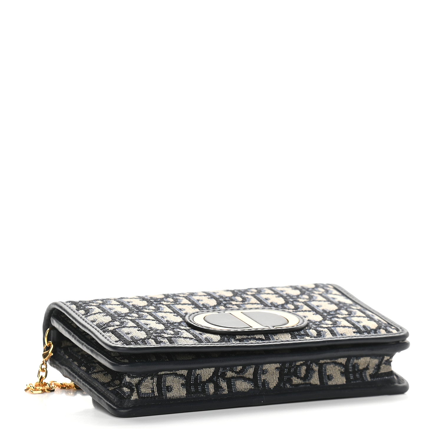 Christian Dior Oblique 30 Montaigne 2-In-1 Pouch Blue 4 of 8