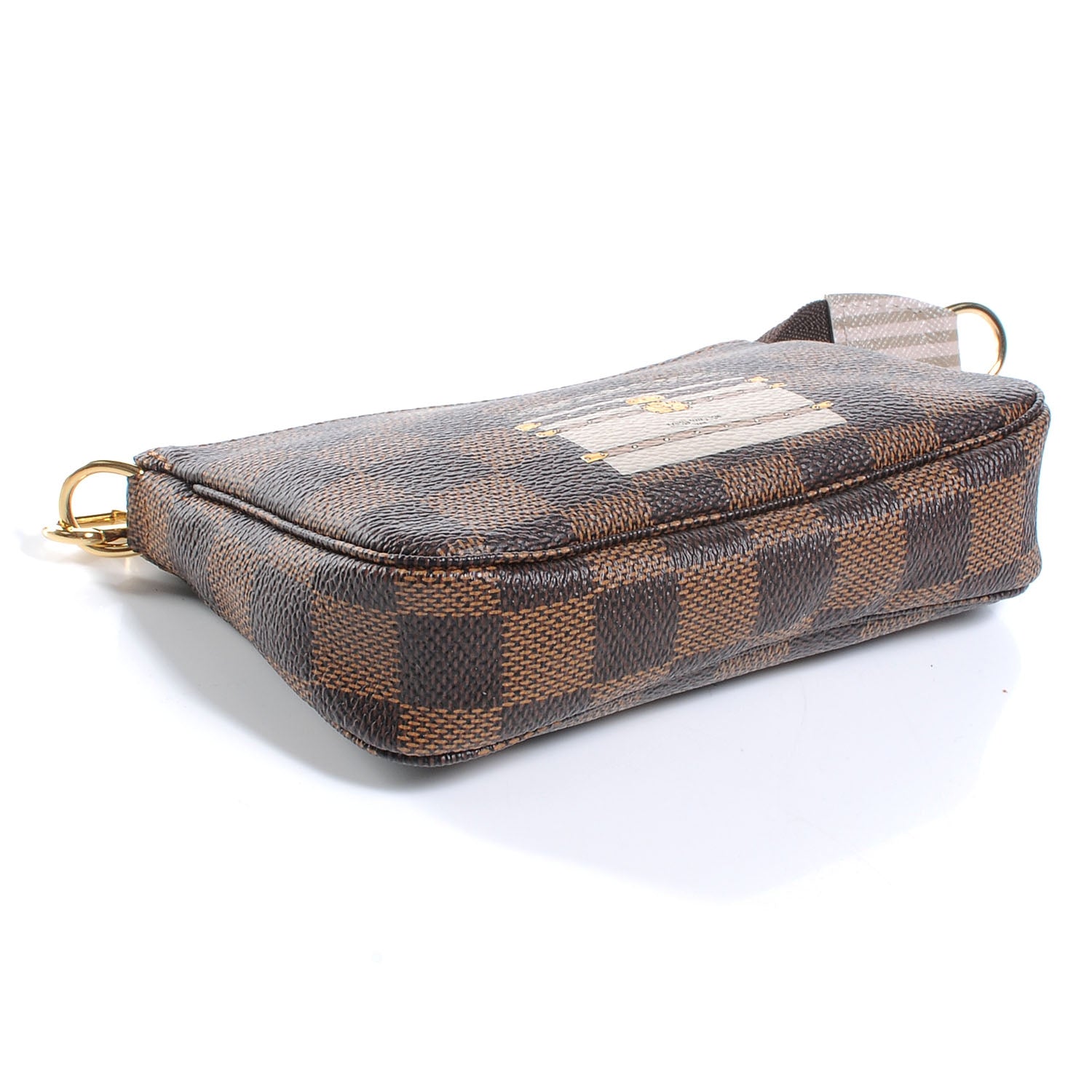 Louis Vuitton Damier Ebene Trunks and Locks Mini Pochette Accessories 4 of 8