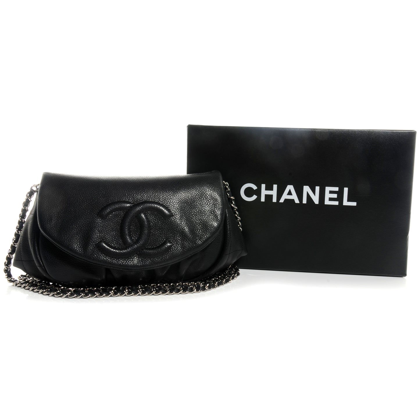 Caviar Half Moon Wallet On Chain WOC Black