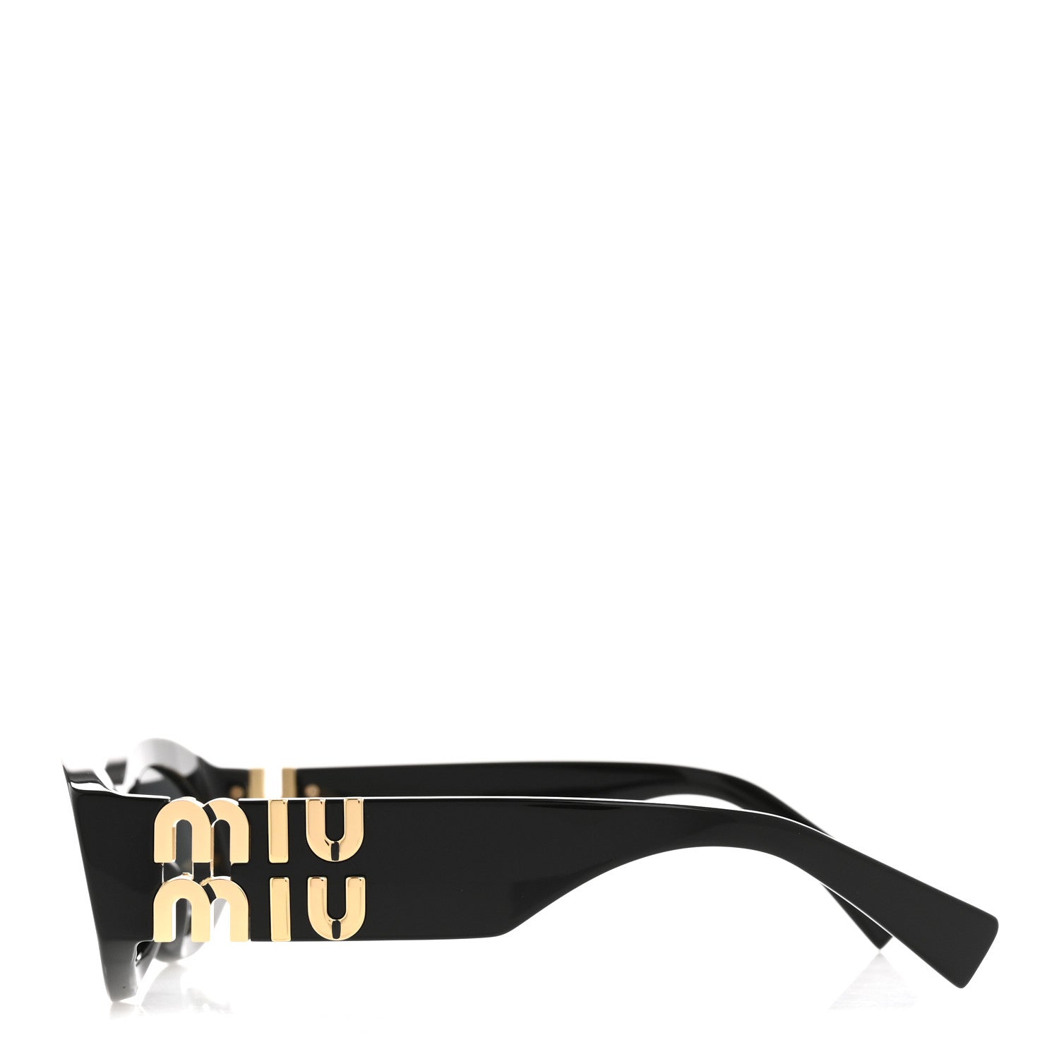 Miu Miu Acetate Oval Glimpse Sunglasses SMU11W Black 3 of 9