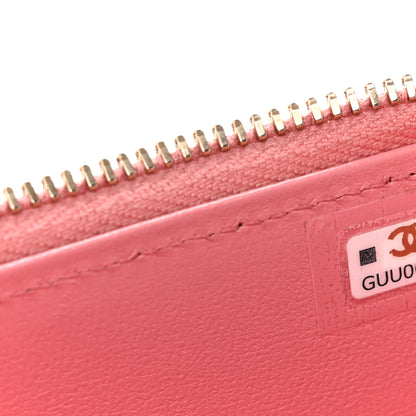 Chanel Lambskin Quilted Small Top Handle Vanity Case With Chain Pink 7 of 14