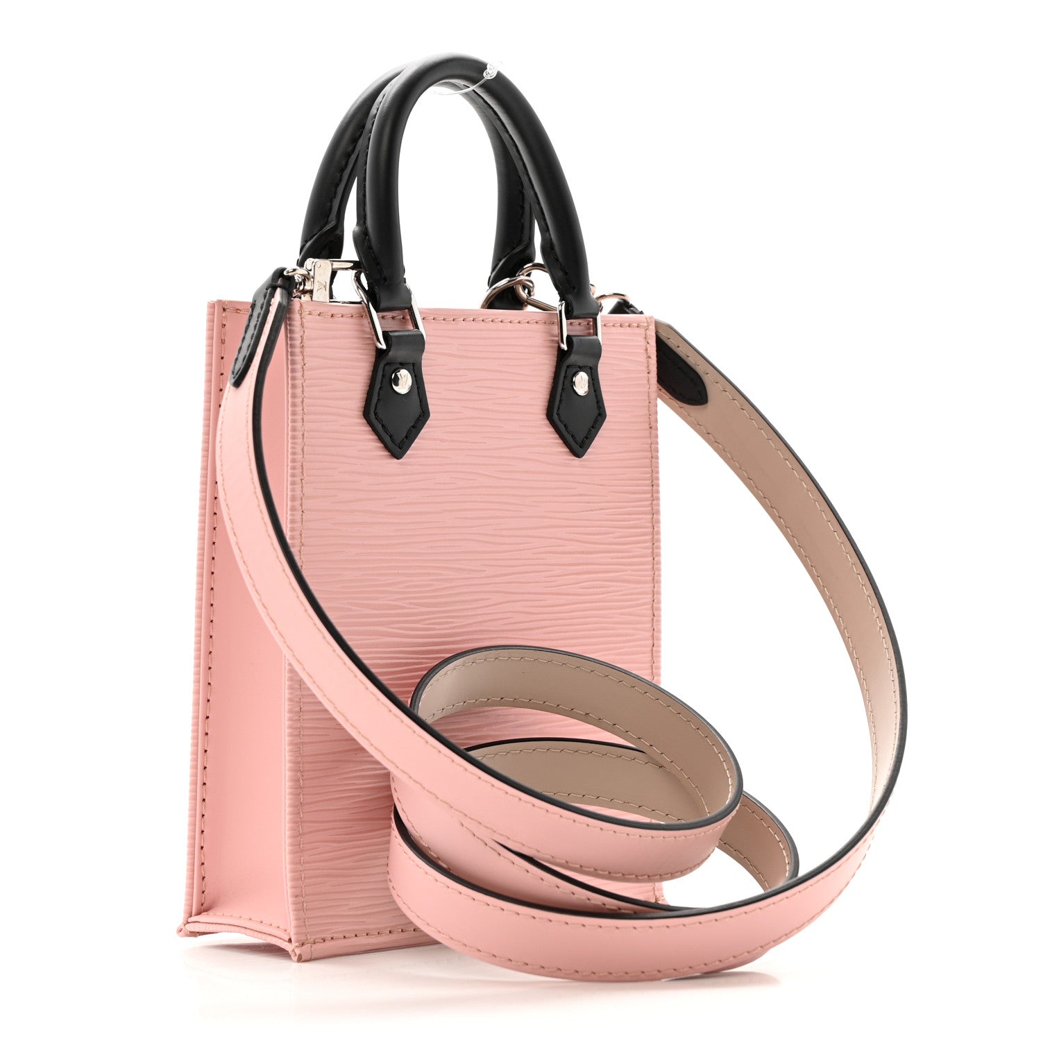 Louis Vuitton Epi Petit Sac Plat Rose Ballerine 2 of 9