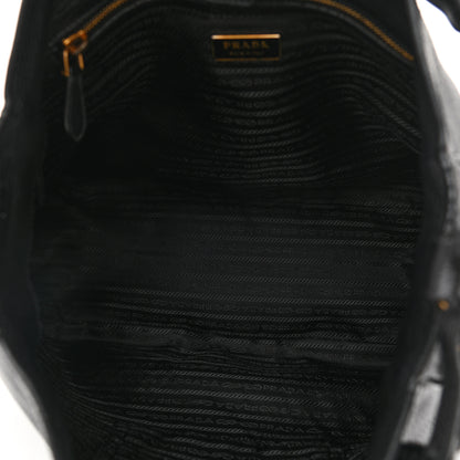 Prada Vitello Daino Shoulder Bag Black 5 of 10