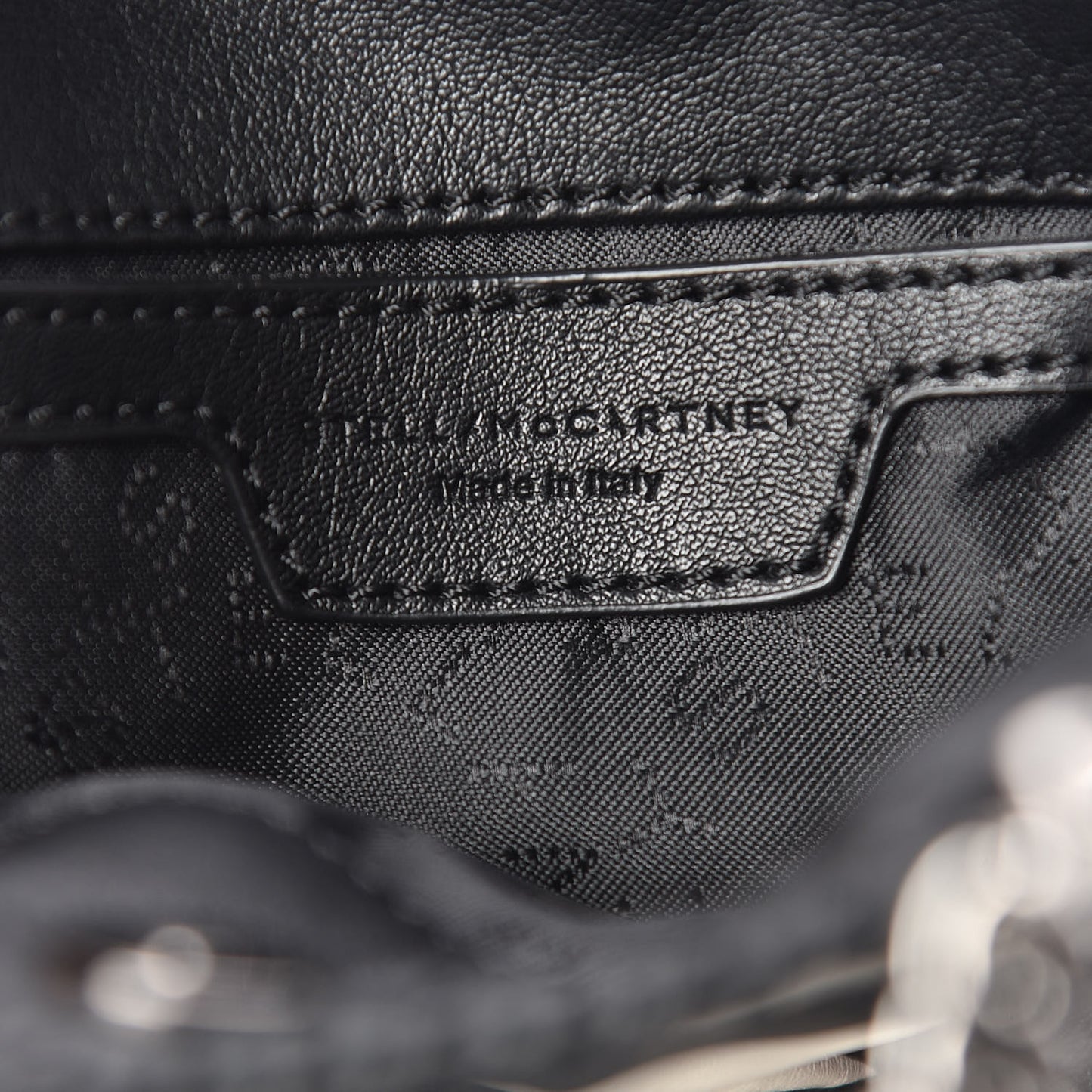 Alter Nappa Embossed Tiny Star Falabella Tote Black