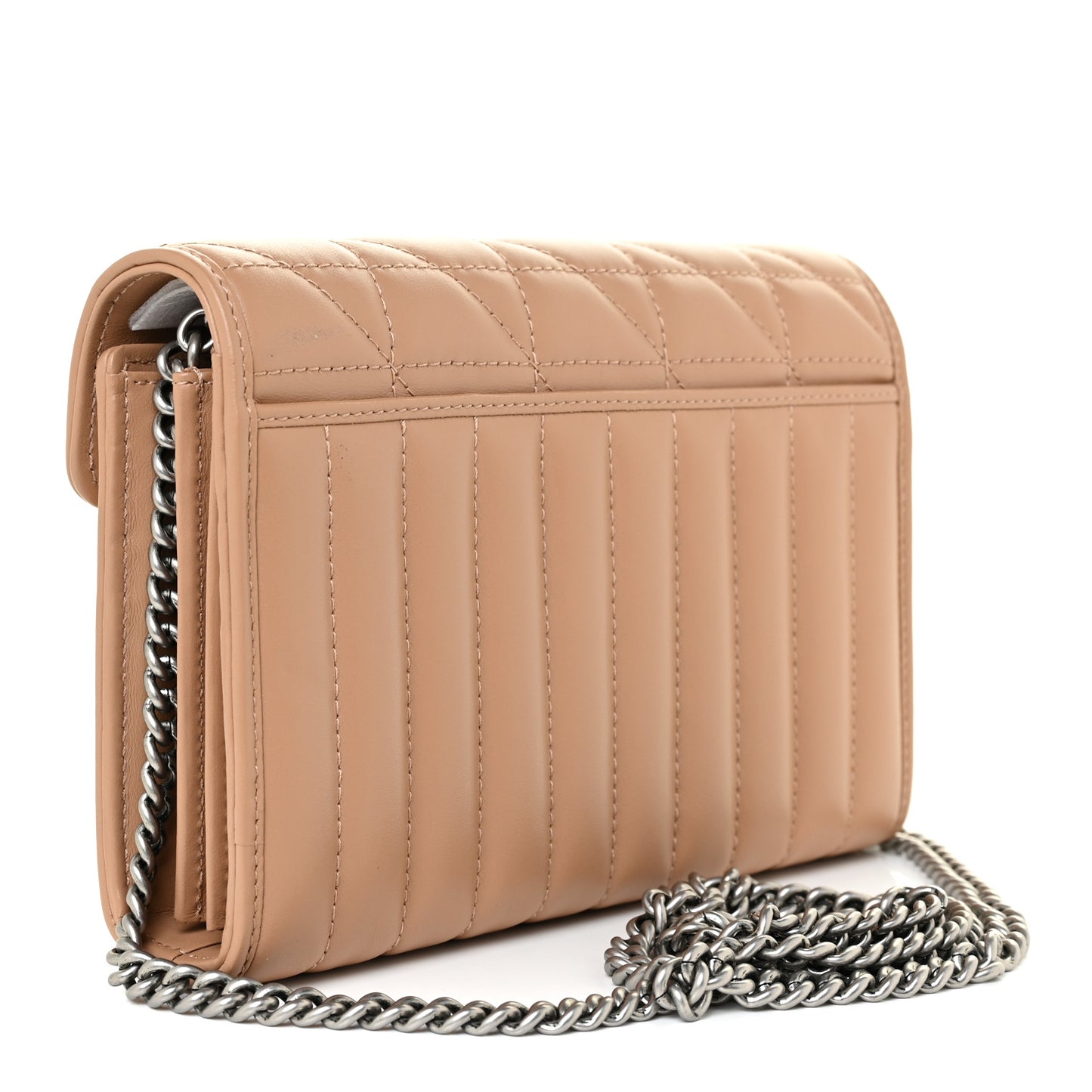 Calfskin Matelasse Aria GG Marmont Chain Wallet Camelia